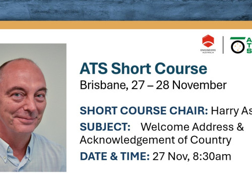 ATS Short Course Chair – Spotlight on: Harry Asche