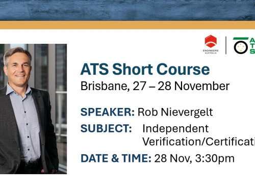 ATS Short Course speaker line up – Spotlight on: Rob Nievergelt